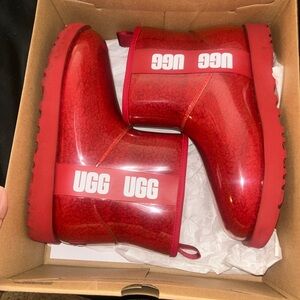 UGG Glossy Red Boots
